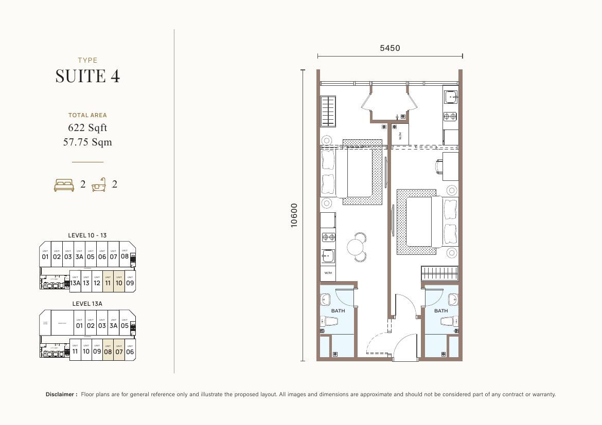 Suite 4, 622 sq ft