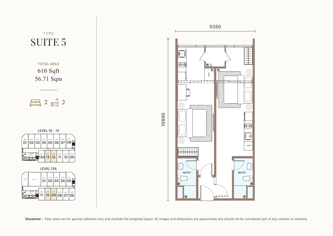 Suite 5, 610 sq ft