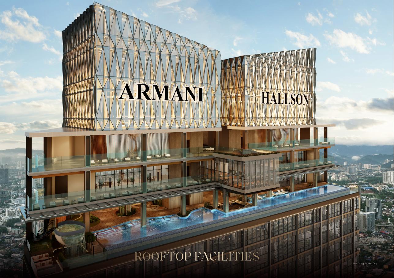 Armani Hallson KLCC rooftop facilities, artist's impression