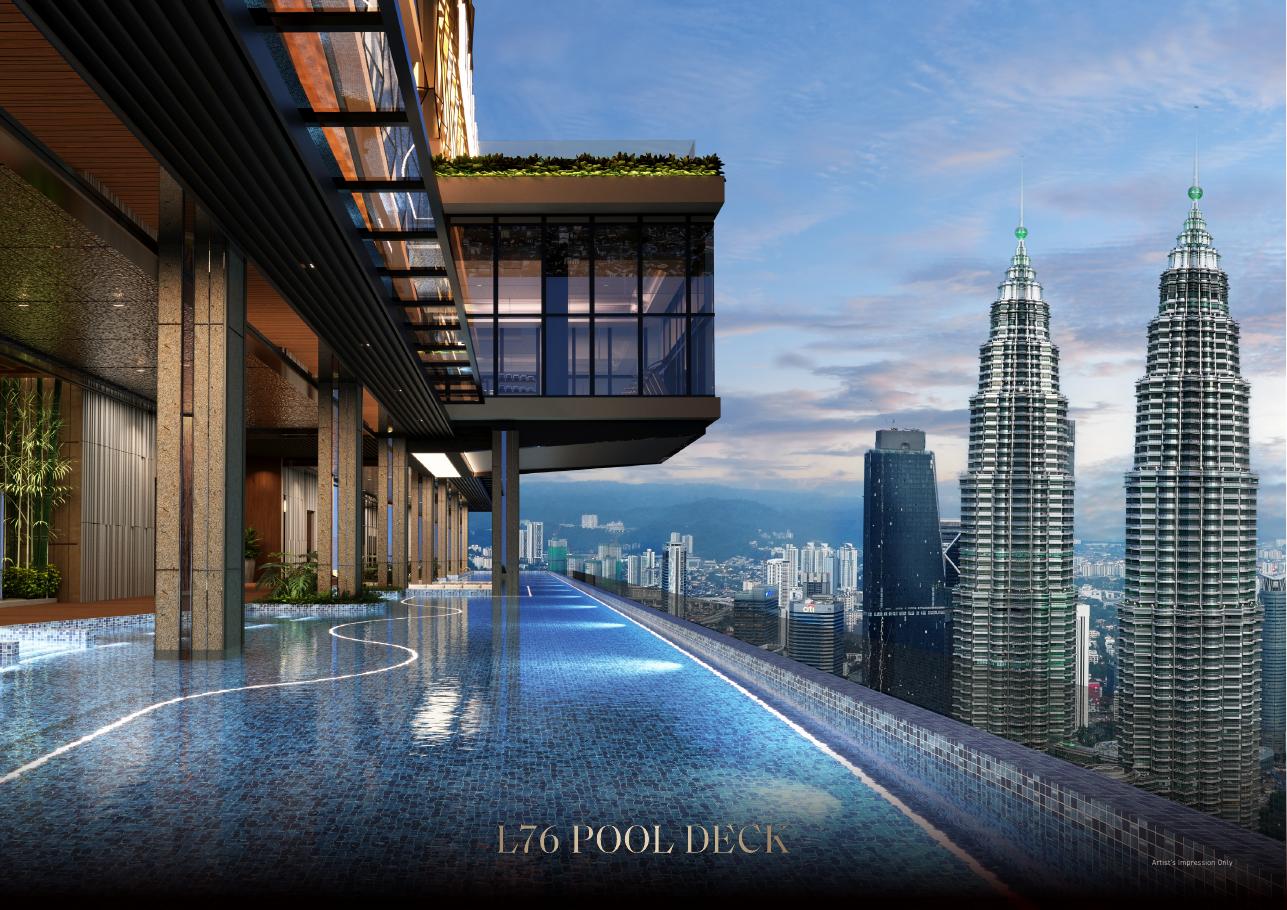 Armani Hallson KLCC pool deck, artist's impression