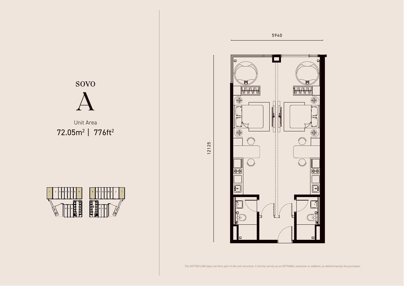 SOVO Type A, 776 sq ft