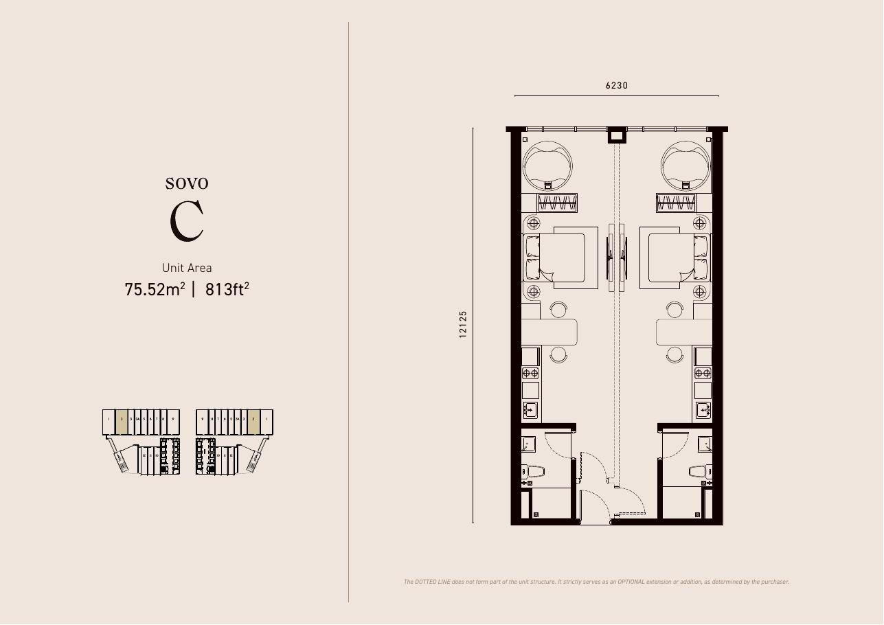 SOVO Type C, 813 sq ft