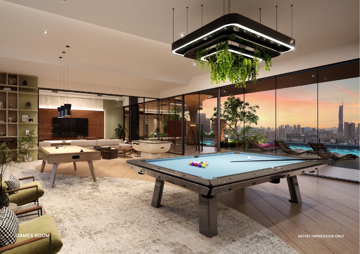 Games room, artist's impression