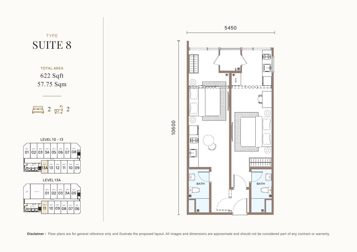 Suite 8, 622 sq ft